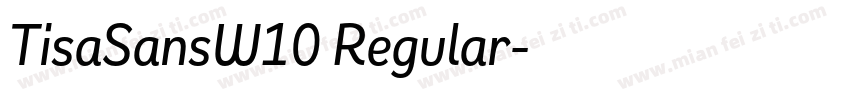 TisaSansW10 Regular字体转换